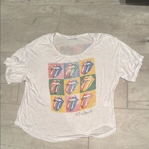 Daydreamer White Rolling Stones Vintage Tour Short Sleeve Tee